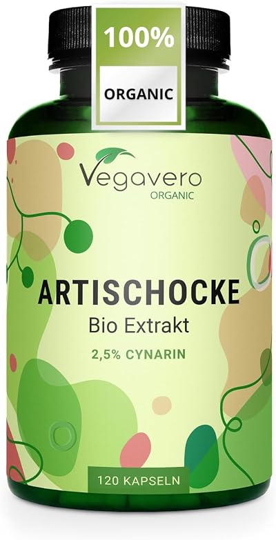 Vegavero Organic Artichoke 40,000 mg High Strength Extract 120 Caps