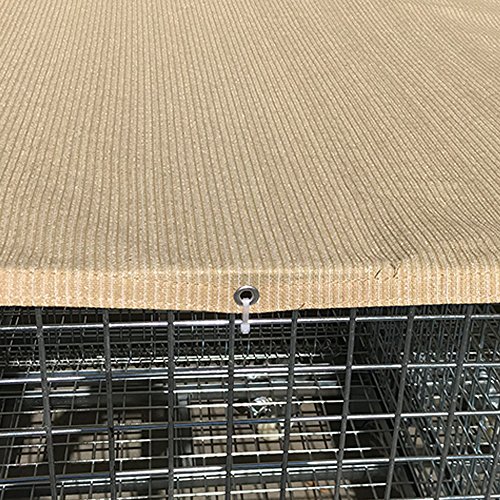 ALION HOME Sun Block Dog Run & Pet Kennel Shade Cover(Dog Kennel not Included) - No Black Trim - Beige (8'x 8') - Thumbnail 2