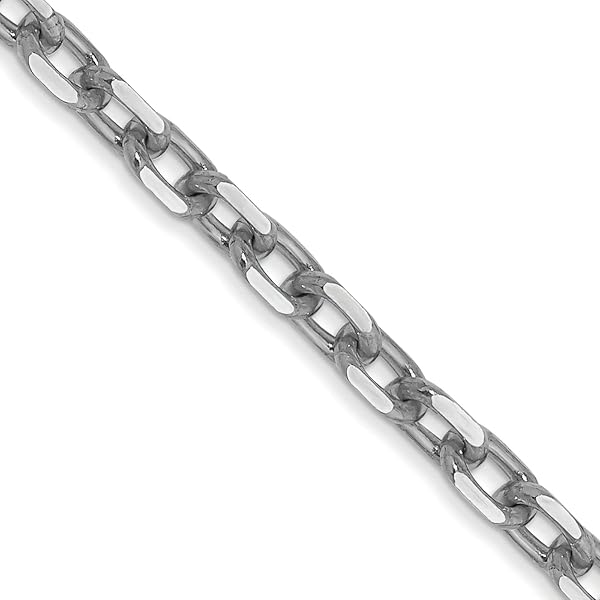 Collar Figaro De Oro De 14 Quilates Con Dije De Diamante El Mejor