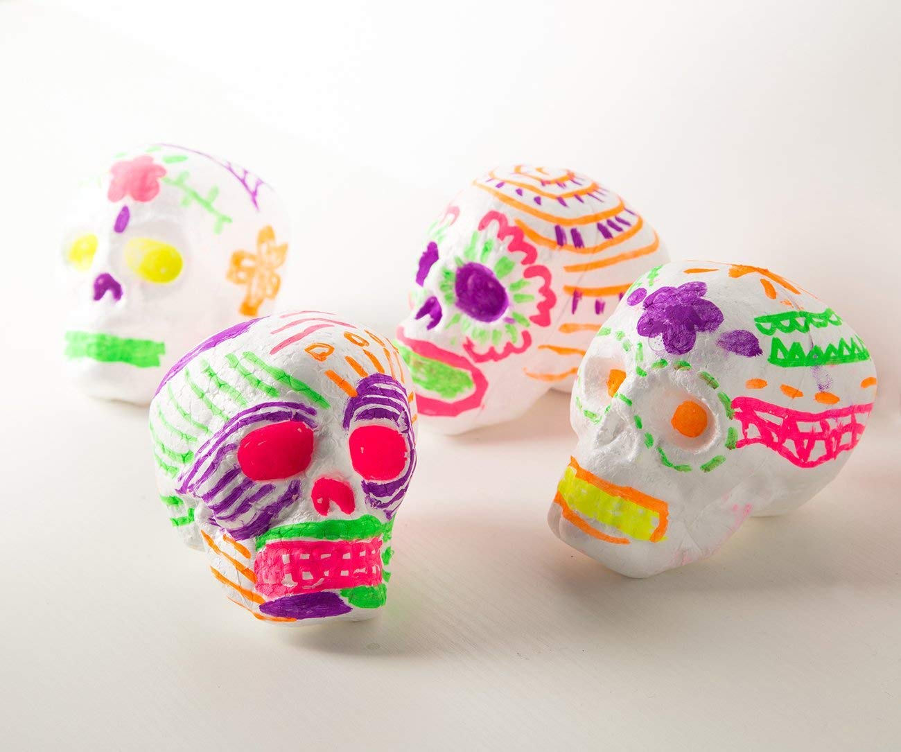 Foam Skull Models Bulk 6 Pack Polystyrene Foam Skull Model for Arts