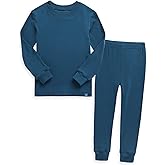 VAENAIT 6M-12Y Toddler Toddler Kids Toddler Girls Boys Soft Comfy Modal Tencel Solid Raglan Sleepwear Pajamas Pjs 2pcs Set
