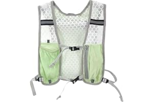 rockible Hydration Backpack Running Vest with Spacious Compartment Multi Pockets Reflective Strip Lightweight Breathable Cons