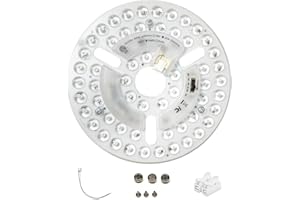 DPXMYG 6" LED Ceiling Fan Light Retrofit Kit,22W,5CCT 3000K/3500K/4000K/5000K/6000K Adjustable,120VAC ETL Light Kit for Ceiling Fan