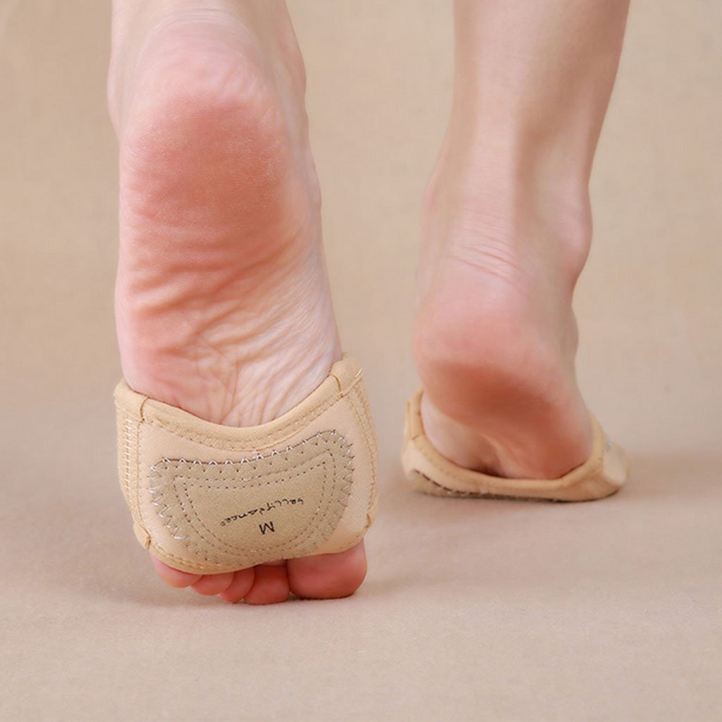 magideal neoprene half sole dance shoes foot thong ballet rhythmic gymnastics slipper