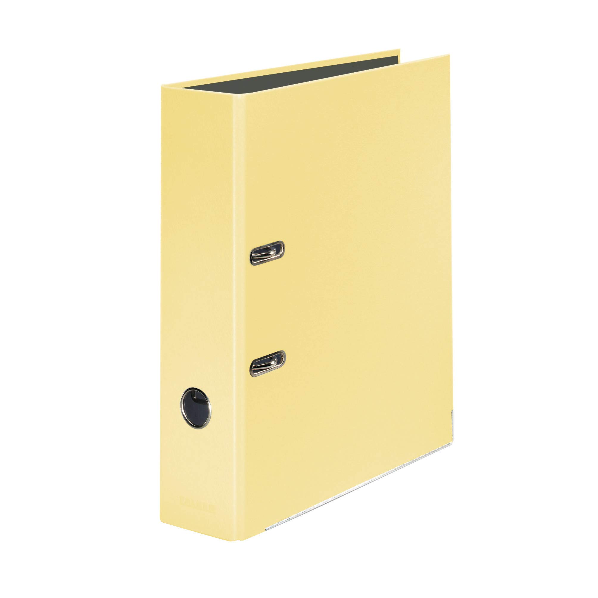 Original Falken PastelColor folder. Made in Germany. 8 cm wide DIN A4 pastel colour vanilla-yellow ring binder file folder letter file office folder plastic folder slotted folder motif folder
