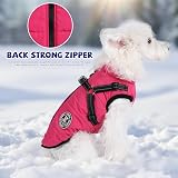 Poseca Dog Coat with Harness Winter Jacket for All Sizes Reflective Water view 9