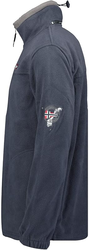 Tamazonie Herren Leichte Fleecejacke, weich & warm, Outdoor Fleece, Freizeit, (Marineblau L)