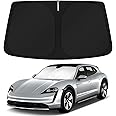 KUST Custom Fit Windshield Sun Shade for 2020-2024 2025 Porsche Taycan Sedan Accessories Sunshade Sun Visor Protector Foldable Blocks UV Rays Keep Your Car Cooler