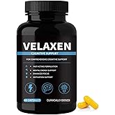 Velaxen Cognitive Support Supplements, Brain Health Supplements, Memory & Focus for Nootropic with Bacopa, Lion’S Mane, Alpha, Non-GMO, 60 Capsules