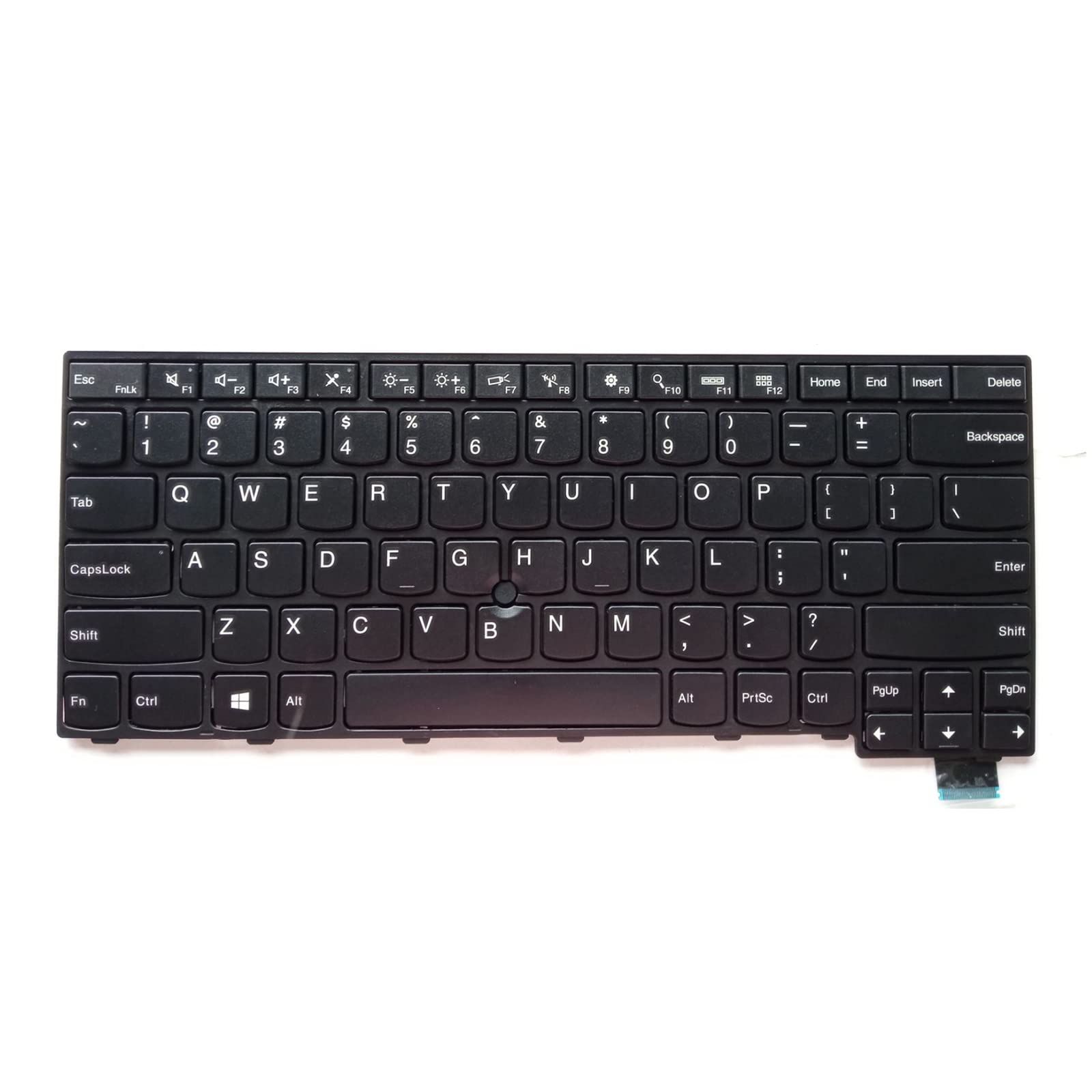 Photo 1 of Siakoocty Laptop Replacement US Layout No Pointer Keyboard for Lenovo Thinkpad T460s T470s S2 00PA411 00PA493 SN20H42323 SN20H42405 01YR046 00PA452 00PA534 01YT142 01EN682 01EN723 01EN723