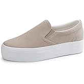 JABASIC Women Slip-on Platform Loafers Casual Comfortable Loafer Shoes