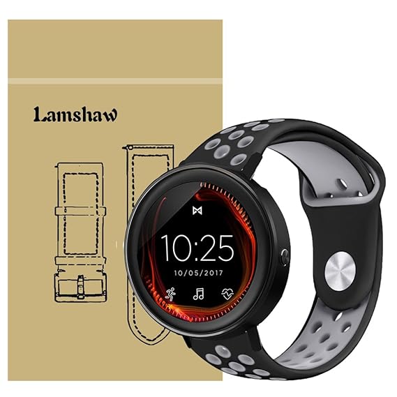 for Misfit Vapor Band, Lamshaw Silicone Soft Band with Ventilation Holes Replacement Straps for Misfit Vapor SMARTWATCH/Misfit Wearables Fitness ...