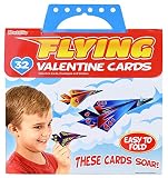 Kangaroo's Flying Paper Airplanes; (32-Count) Valentine's Day Cards For Kids