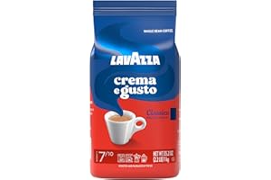 Lavazza Crema e Gusto Whole Bean Coffee, Medium Roast, Arabica and Robusta Blend, 2.2 lb Bag (pack of 1)