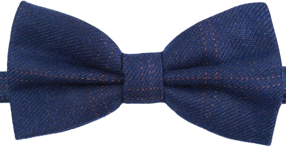 Fliege für Herren und Jungen, Tweed, kariert, Marineblau Gr. One size