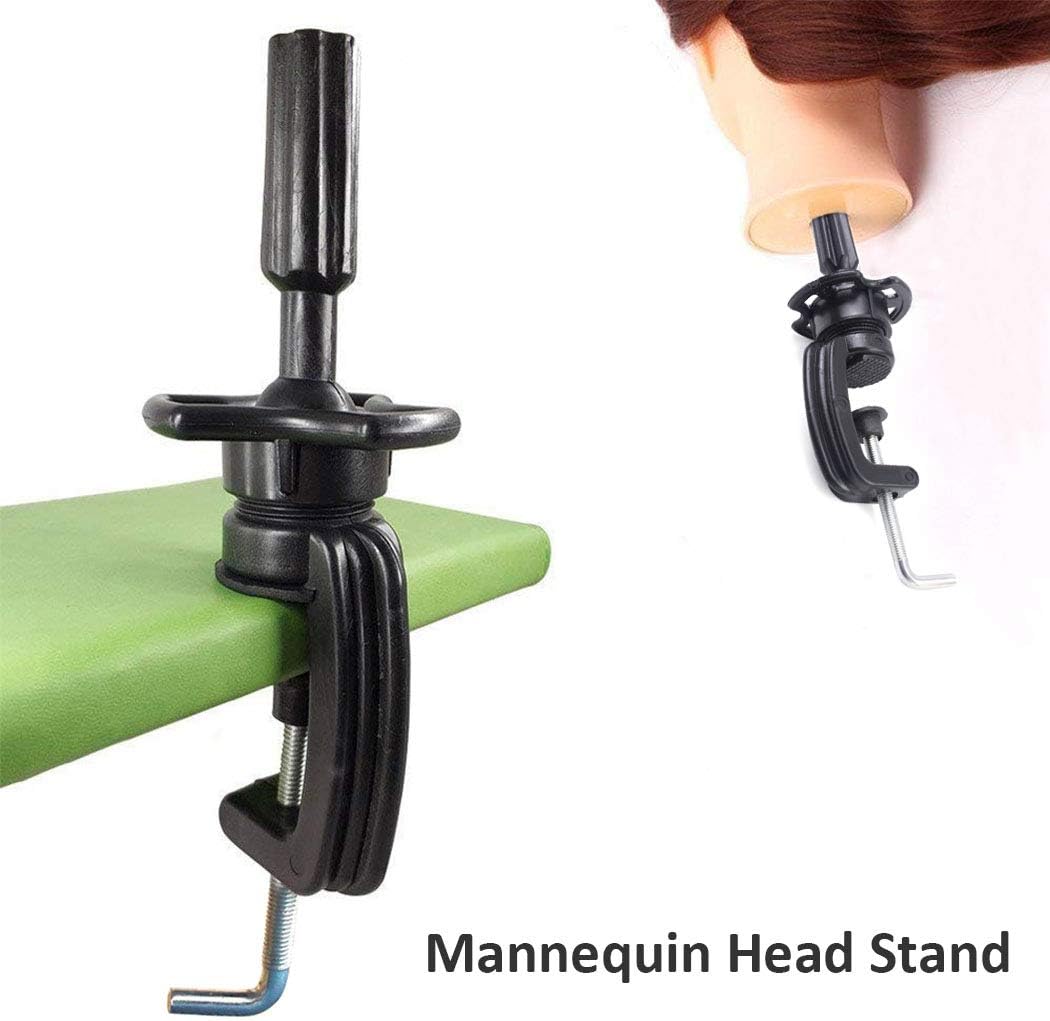 C-Clamp Holder for Wig Head Cosmetology Mannequin Manikin Training Head Stand Wig Mannequin Head Stand