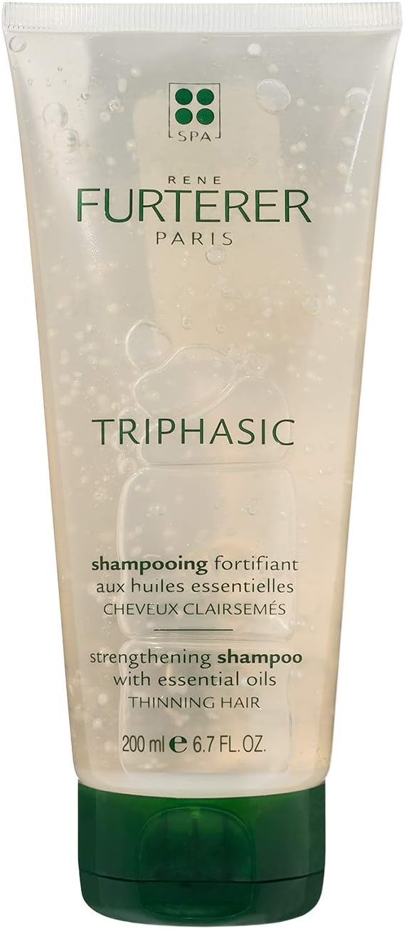 René Furterer TRIPHASIC Thickening Shampoo, For Thinning Hair, Improves hair density & strength, Scalp Nutrition