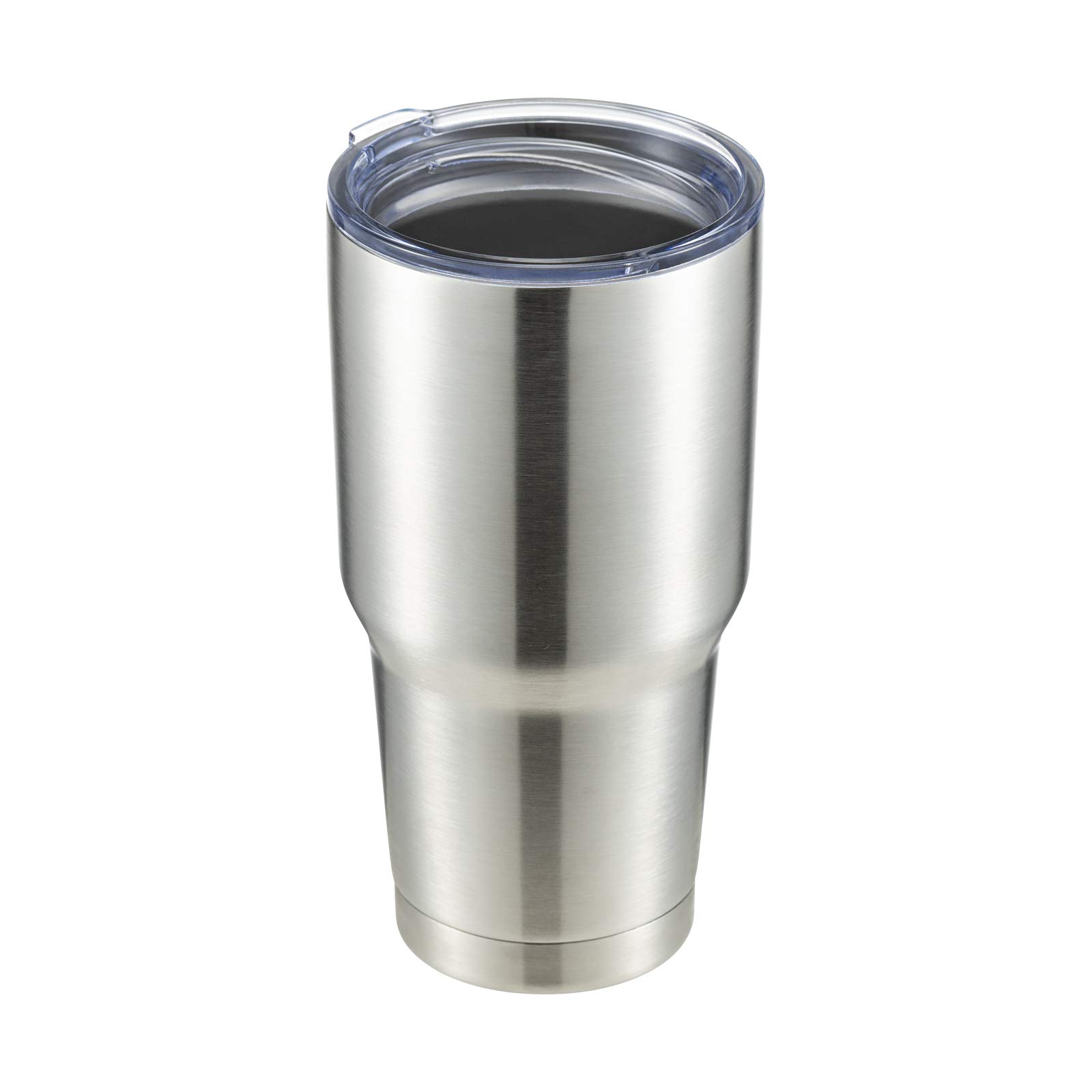 COMOOO 30oz Stainless Steel Tumbler with Lid Insulated Tumbler Coffee Cup Durable Double Wall Vacuum Travel Coffee Mug Thermal for Hot and Cold Drinks (Silver, 1 Pack)