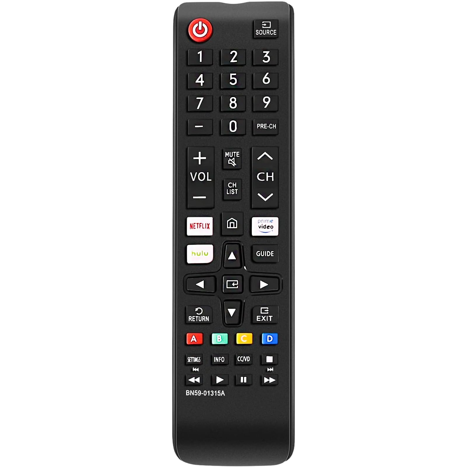 Photo 1 of Universal Remote for All Samsung Tv Remote Compatible with All Samsung LED LCD HDTV Smart TVs 3D Series No Setup Needed Plug & Play Remote with Netflix, Prime Video & Hulu Shortcut Buttons