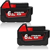 Simple Plus+ 6.0Ah 18V Replacement for Milwaukee Batteries Compatible with Milwaukee M18 Battery, 18 Volt Lithium-ion Battery 48-11-1815 48-11-1820 48-11-1840 Cordless Power Tools