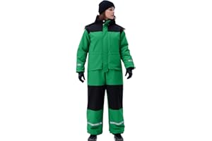 hlysgo Adult Snow Suits Men Women One Piece Snowsuits Winter Warm Outdoor Ski Suits Waterproof Windproof Snowboard Jumpsuits