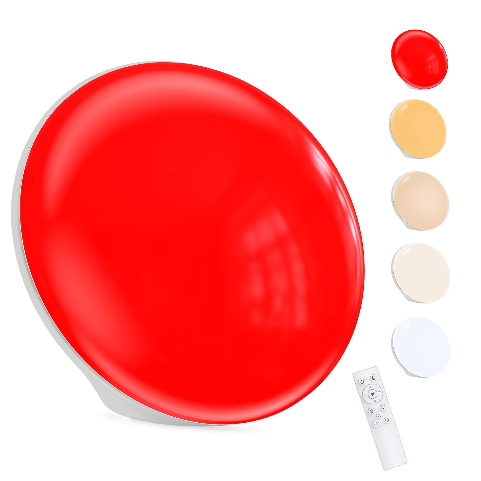 Photo 1 of 670nm Red Light Therapy Sleep Device & 10,000 Lux Sun Lamp – Dual Function Sleep Aid and Sunlight Lamp, Red Night Light Lamp to Support Deep Relaxation and Improve Sleeping for Adult & Kid Bedroom