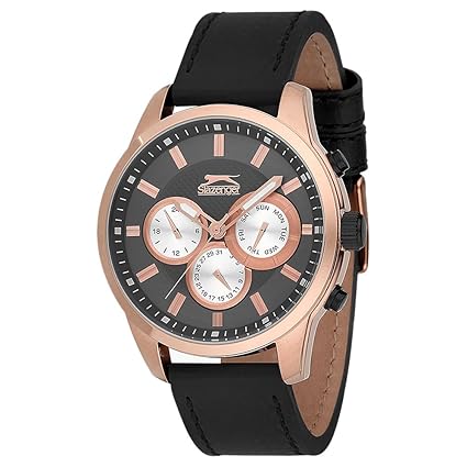 SLAZENGER Mens Chronograph Leather Watch-SL91353204