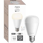 Aqara Thread/Zigbee Smart LED Light Bulb T2 E26, Tunable White (2700K-6500K), 75W Equivalent, Matter, Works with HomeKit, Ale