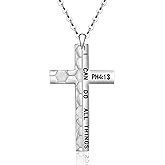 Iringnier Baseball Basketball Soccer Football Necklace 925 Sterling Silver Sport Cross Necklace Jewelry Gifts for Men