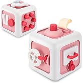 SOSUSHOE Toys for 1 Year Old Boy Girl, Montessori Busy Board Busy Cube, Travel Toys for Toddlers 1-3, 1 Year Old Girl Boy Gifts, Easter Basket Stuffers for Toddler