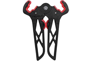 TRUGLO Bow Jack Lightweight Durable Portable Folding Bow Stand for Bowhunting w/Integrated Finger Tabs & Overmolded Rubber Grips