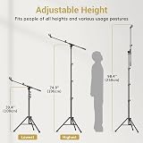TONOR T35 Microphone Stand with Tablet Holder Tripod Boom Arm Heavy Duty view 6