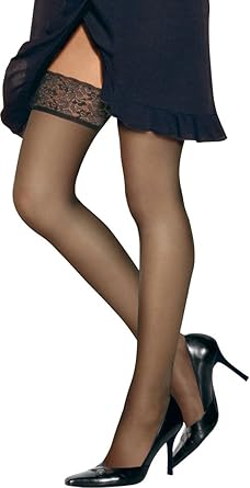 hanes lace thigh high
