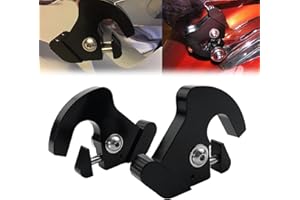 YIMOTO Motorcycle Black Detachable Rotary Sissy Bar Luggage Rack Latch Clips for Harley Davidson Softail Sportster 883 1200XL Touring Street Glide Electra Glide Road King