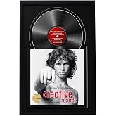Creative Picture Frames 16" x 24" Jukebox Vinyl Frame Display with Double Matting, LP Record Album Frame for Wall Decor, Black/Black, 1 Count