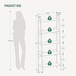 Hzuaneri Ladder Shelf, Bookshelf