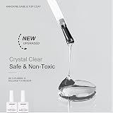 Kanorine Glossy Top Coat and Base Coat Gel Nail Polish Set 15ml x2 view 7