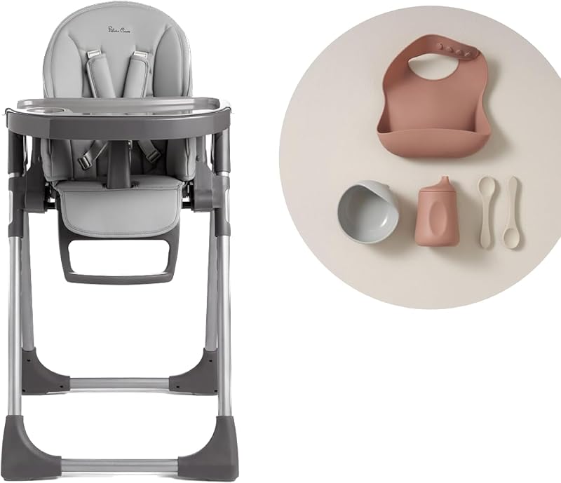 Silver Cross Buffet Highchair with Mealtime Set Grey