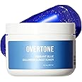 oVertone Haircare Color Depositing Conditioner - 8 oz Semi Permanent Hair Tint with Shea Butter & Coconut Oil - Vibrant Blue, Vegan, Cruelty-Free