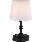 O&rsquo;Bright Seraph mini &ndash; Cordless LED Table Lamp with Dimmer, Built-in Rechargeable Battery, 3-Level Brightness, Patio Table Lamp, Bedside Night Lamp, Ambient Light for Restaurant, Black