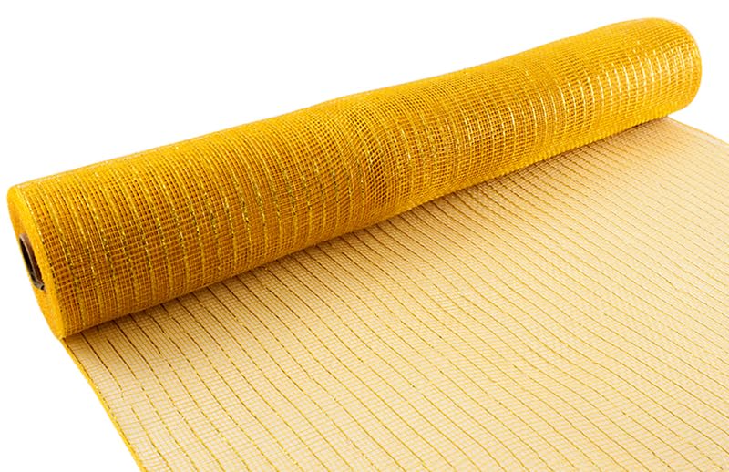 Eleganza Deco Mesh Metallic 53cm x 9.1m Gold No.35, Synthetic Material, 8.5 x 8.5 x 53.5 cm