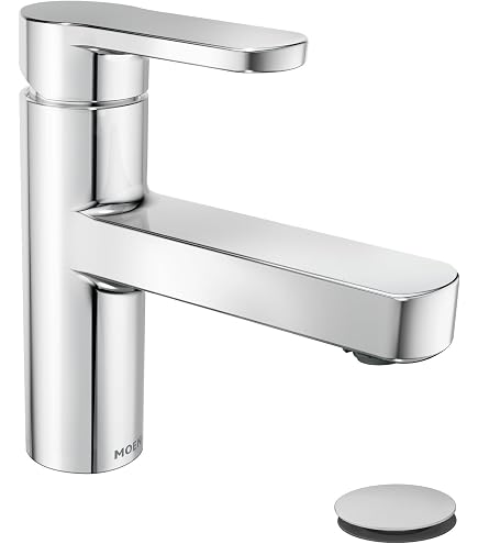 Moen Karis Chrome One-Handle Single Hole Bathroom Sink Faucet with
