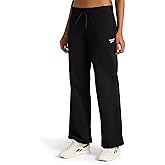 Reebok Womens Wide Leg Sweatpant, Standard Fit, 30” Inseam, Midweight Cotton-Poly Fleece Fabric