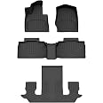 WeatherTech FloorLiner For Ford Explorer (2022, 6-Passenger Bucket Seats) – Black Laser-Measured Floor Mats