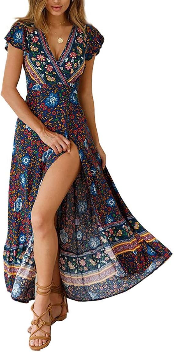 wrap maxi dress amazon