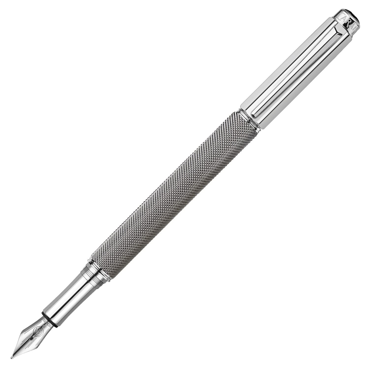 Caran D'ache Various Ivanhoe Silver Plated Rhodium Coated Medium Nib Fountain Pen