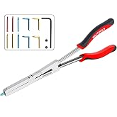 BILITOOLS 13" Long Reach External Snap Ring Pliers, Double Joint | Long Circlip Pliers For External Retaining Rings, Wide Jaw Opening And Tight Space Automotive Ring Removal