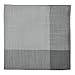 DII 100% Polyester, Machine Washable, Tonal Bordered Fabric Napkins, 18 x 18, Gray, Set of 6