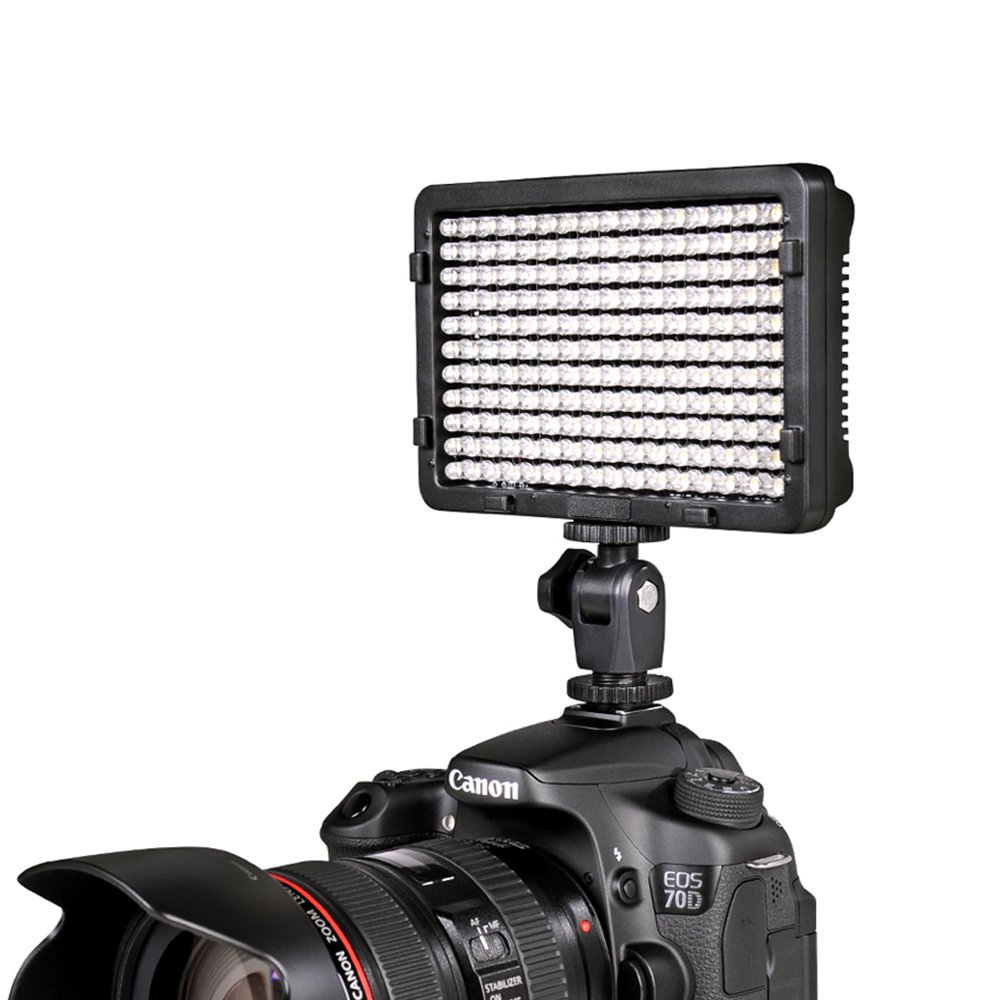 Tolifo Pt-176s 176 Ultra Thin Led Video Light Panel Dimmable Digital Camera Camcorder Video Light with Color Filters for Studio Lighting