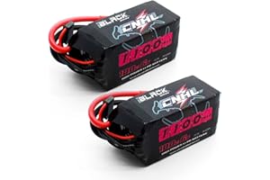 CNHL 6S Lipo Battery 1100mAh 100C 22.2V Lipo Battery with XT60 Plug for FPV Rc Racing Drone Quadcopter Airplane Helicopter(2 PCS)